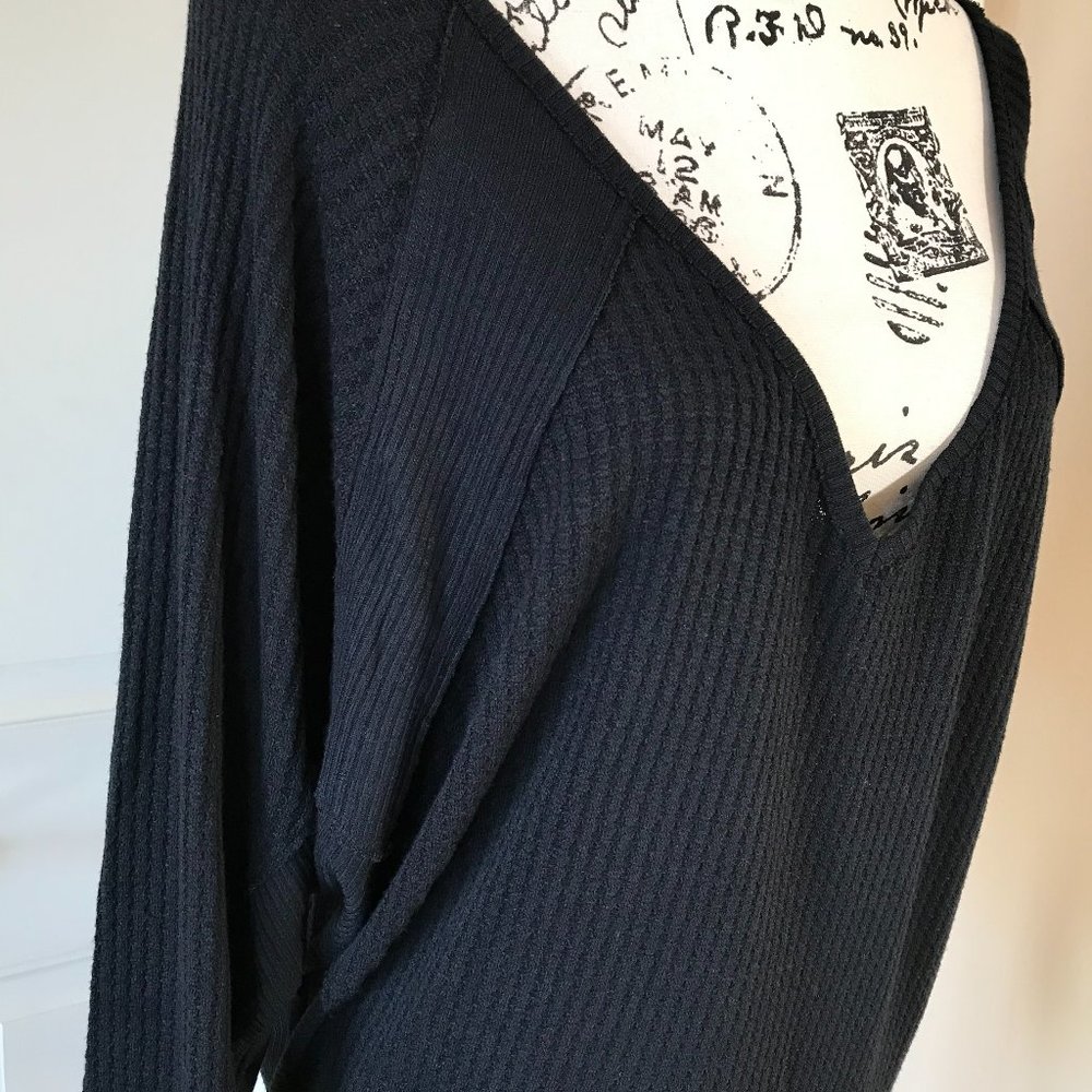 NWT Free People Santa Clara Thermal Top Black - Picture 4 of 6
